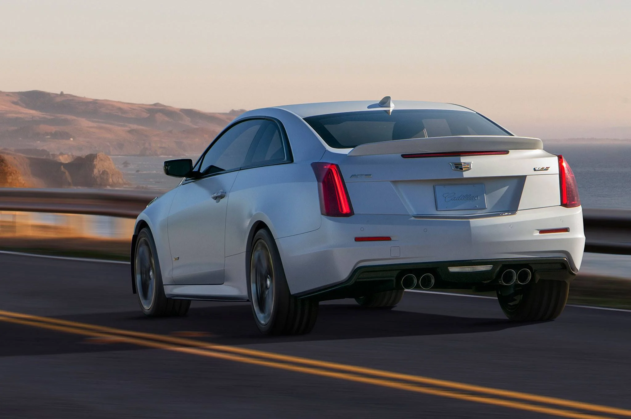 Cadillac ATS-V Coupe Factory Style Lip No Light Spoiler (2015 - 2018) - Image 3