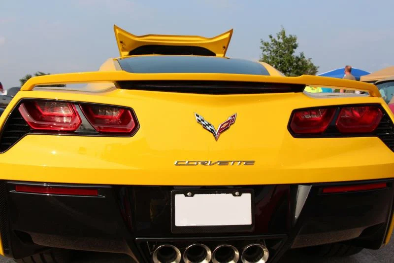Chevrolet Corvette (C7) Factory Style High Rise Post No Light Spoiler (2014-2019) - Image 3