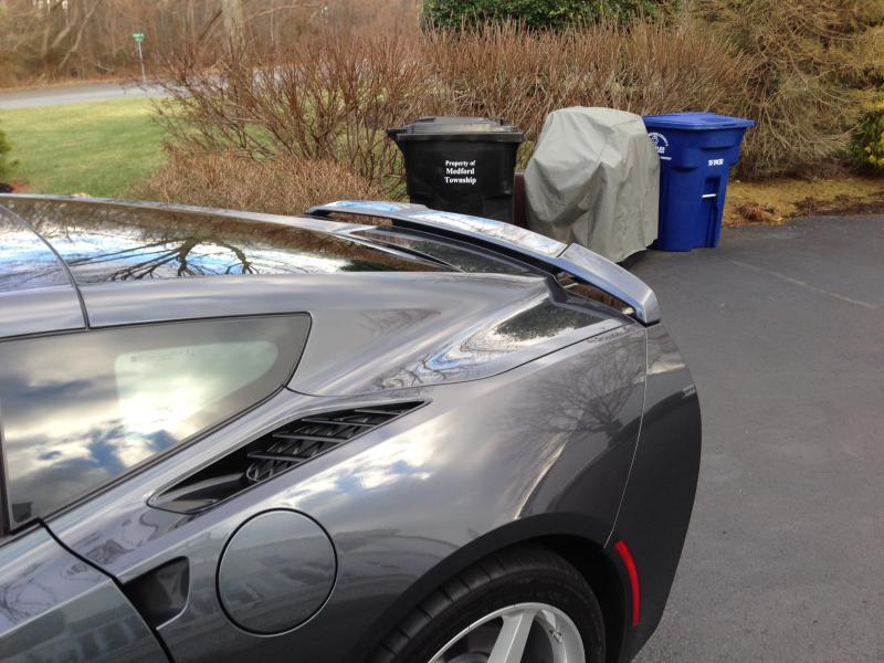 Chevrolet Corvette (C7) Factory Style High Rise Post No Light Spoiler (2014-2019) - Image 7