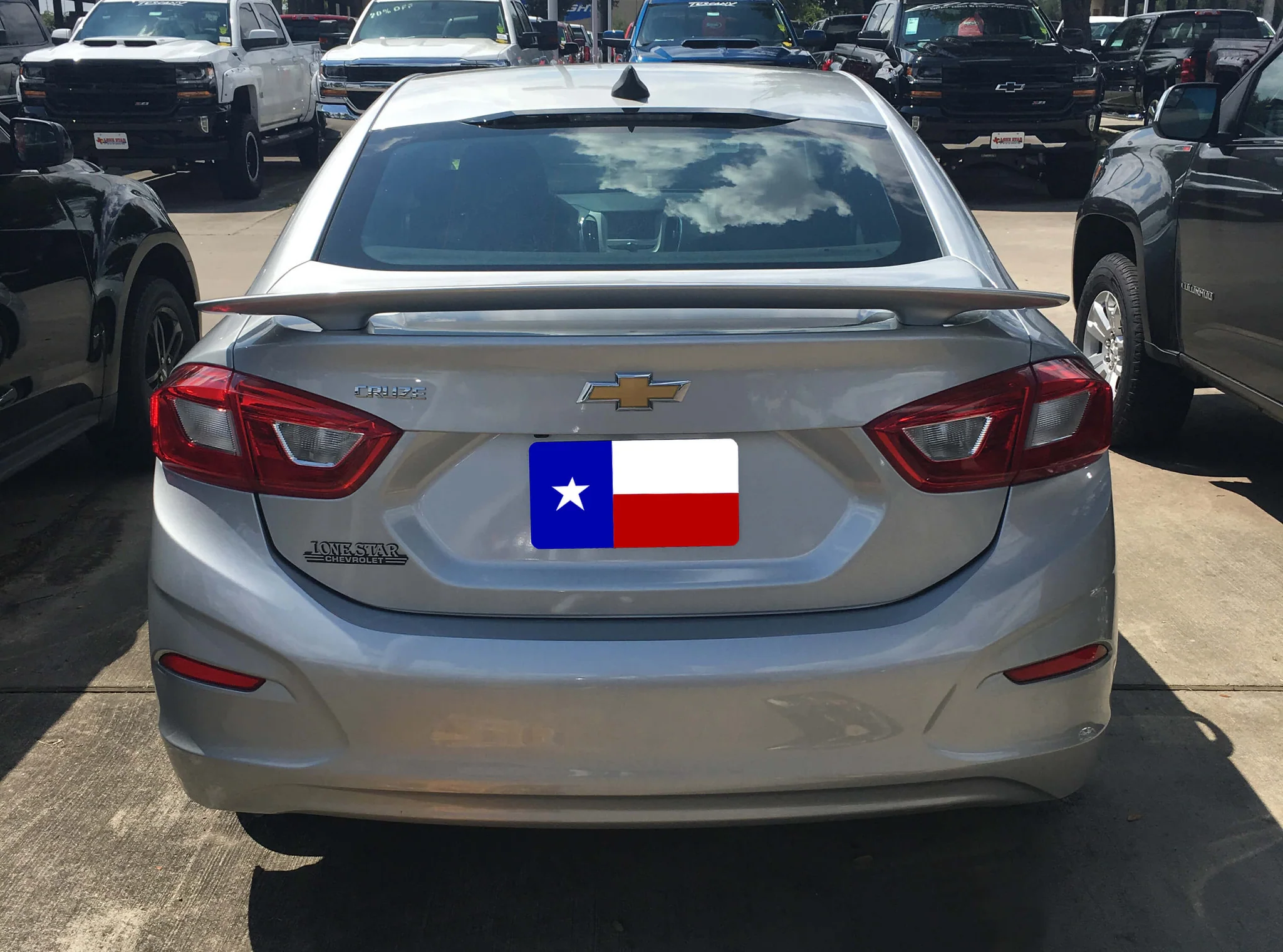 CHEVROLET CRUZE CUSTOM 2POST NO LIGHT SPOILER (2016 - 2019) - Image 2