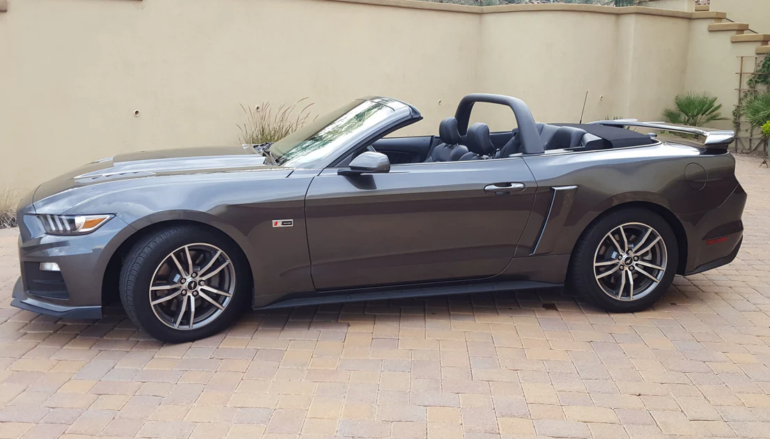 Ford Mustang Convertible "Black Mamba" Custom 2Post No Light Spoiler (2015-2023) - Image 3