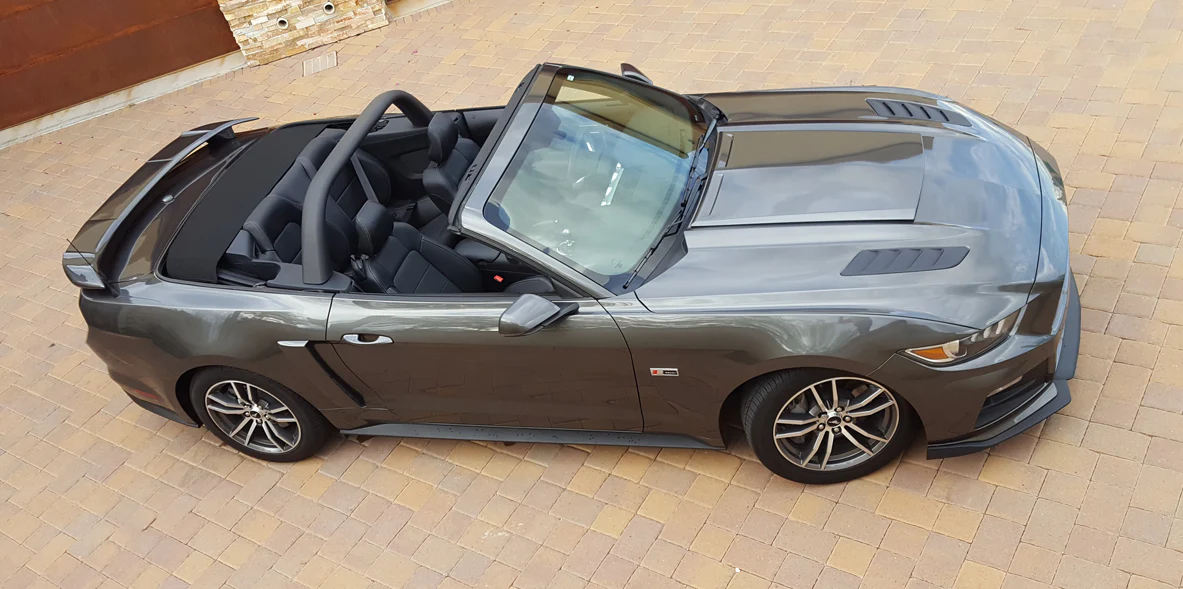 Ford Mustang Convertible "Black Mamba" Custom 2Post No Light Spoiler (2015-2023) - Image 5