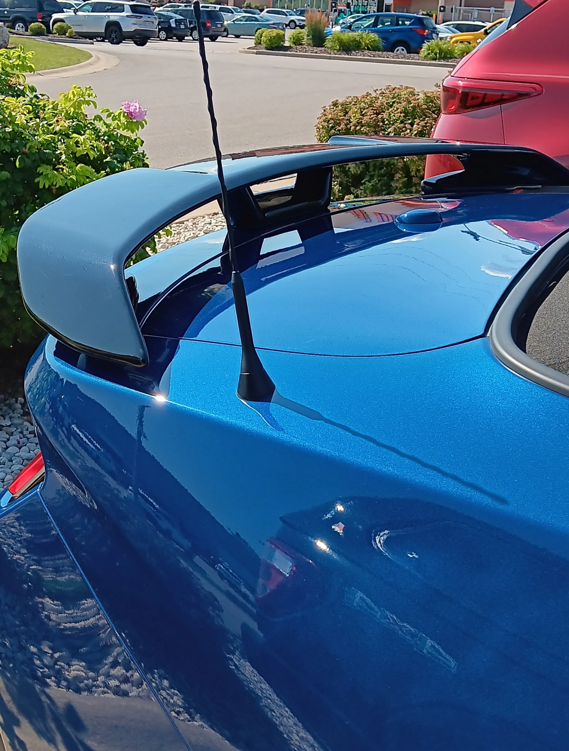 FORD MUSTANG CONVERTIBLE PERFORMANCE STYLE WING NO LIGHT(2024-UP) PAINTED - Image 2