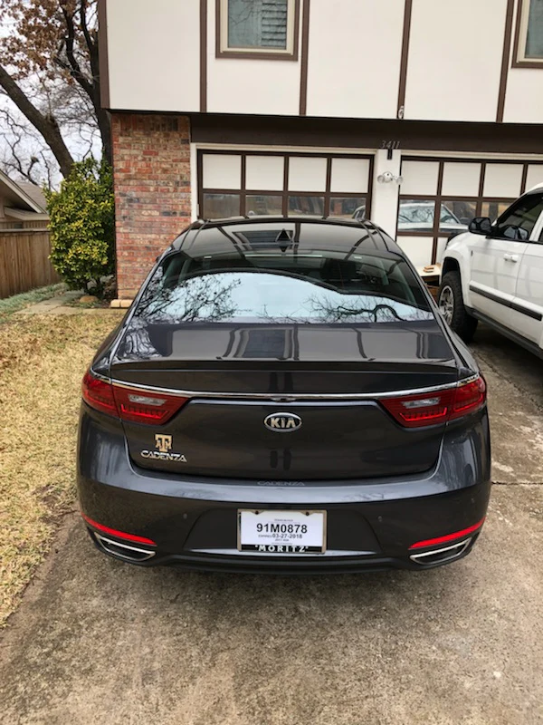 Kia Cadenza Custom Flush No Light Spoiler (2018-2020) - Image 3