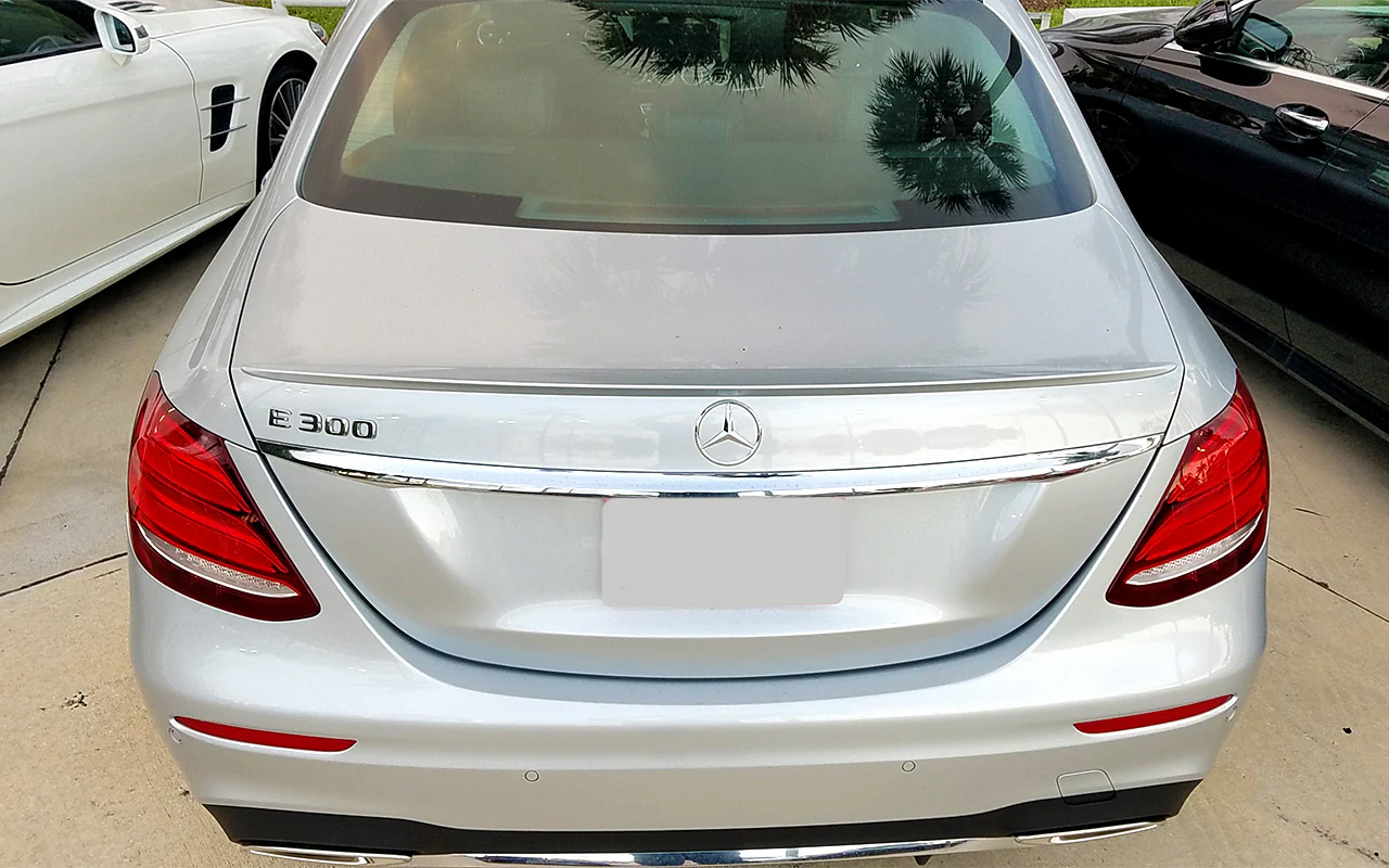 Mercedes E Class Sedan Factory Style Lip No Light Spoiler (2017-2023) - Image 3