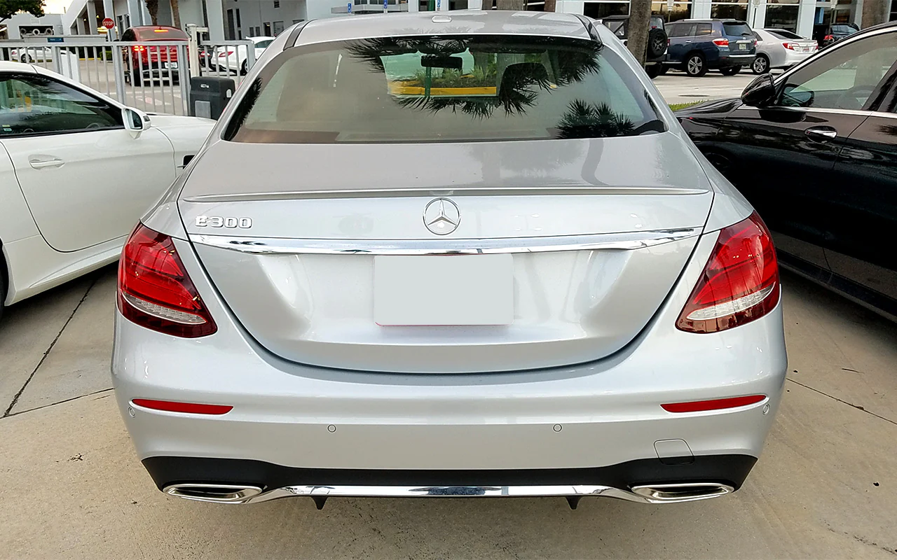 Mercedes E Class Sedan Factory Style Lip No Light Spoiler (2017-2023) - Image 4